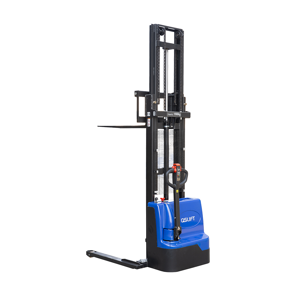 Walkie Power Stacker 1500KG med sträckbenslyfthöjd 1600-3500mm